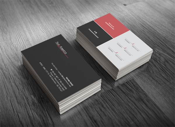 Tarjetas de visita minimalistas