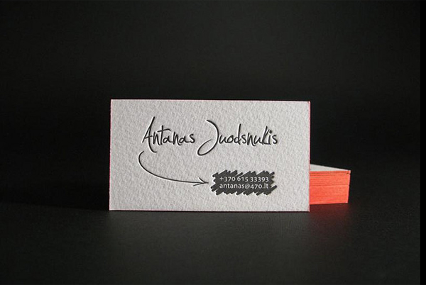 Tarjetas de visita minimalistas