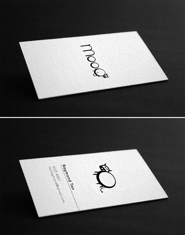 Tarjetas de visita minimalistas