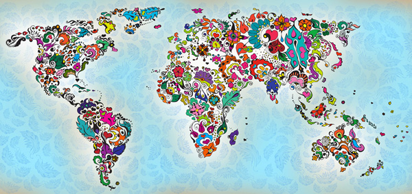 Mapas del mundo originales