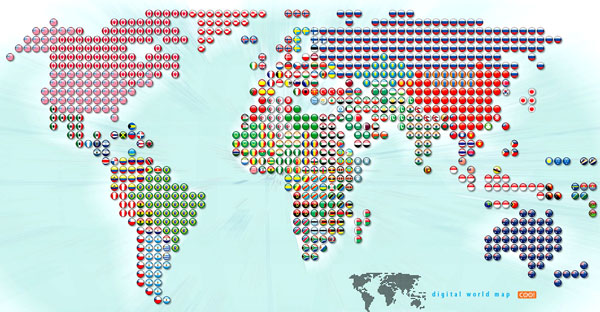 Mapas del mundo originales
