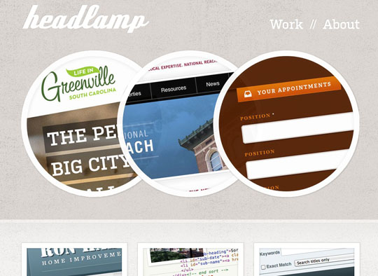 círculos en diseño web