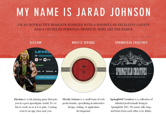 círculos en diseño web