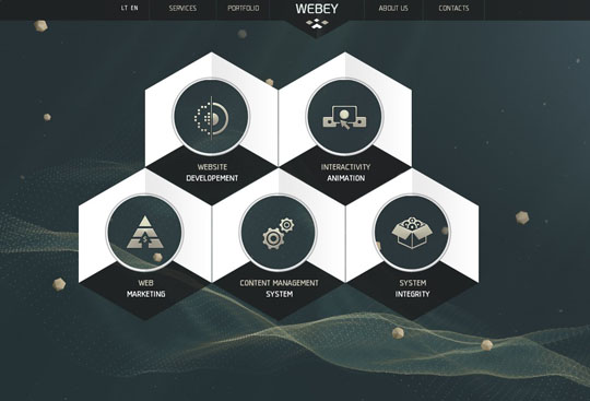 círculos en diseño web