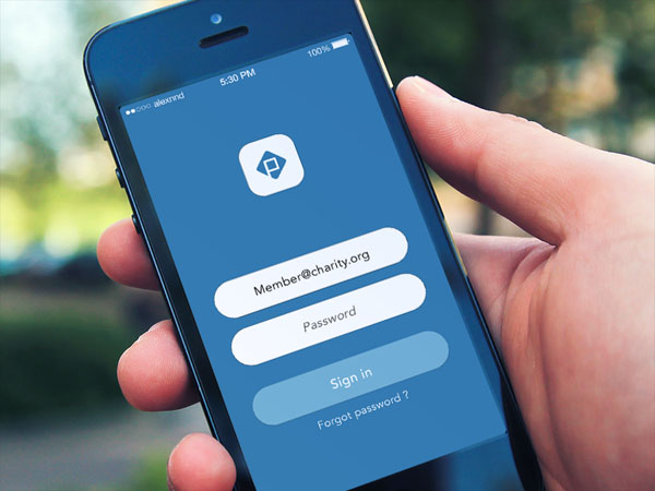 Pantallas de login Flat