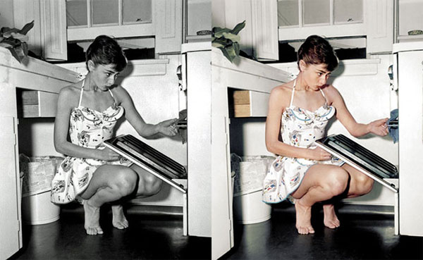 Fotos en blanco y negro coloreadas