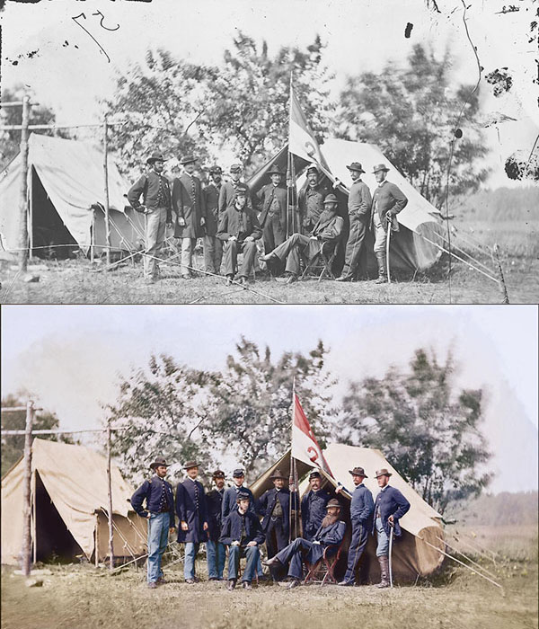 Fotos en blanco y negro coloreadas