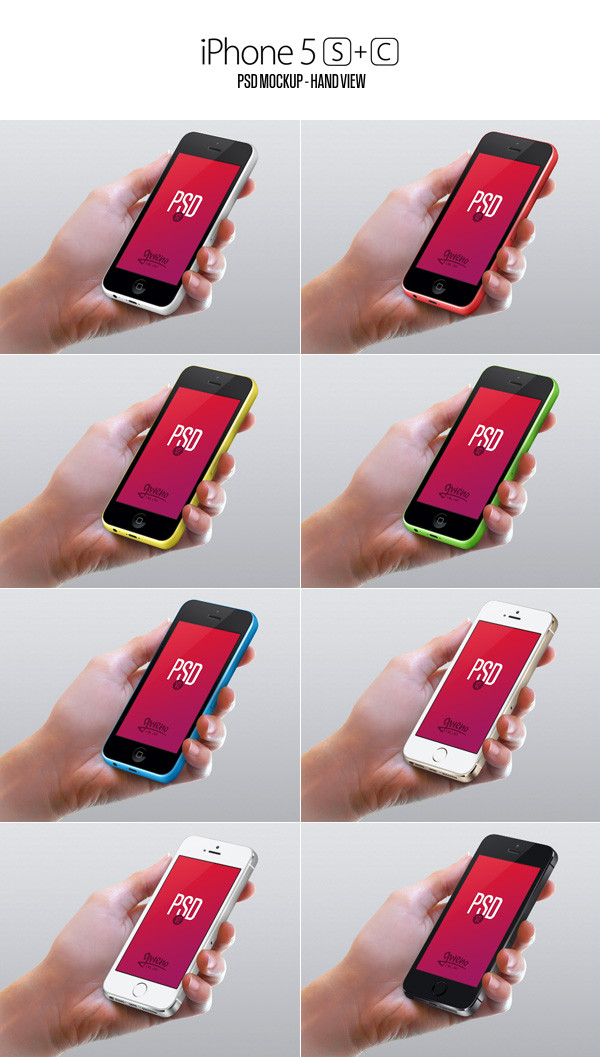 Mockup iPhones 5s y 5c