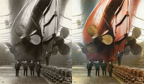 Fotos en blanco y negro coloreadas