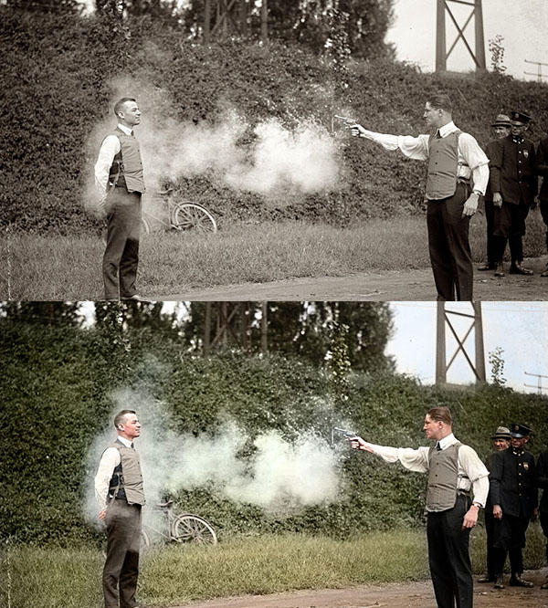 Fotos en blanco y negro coloreadas