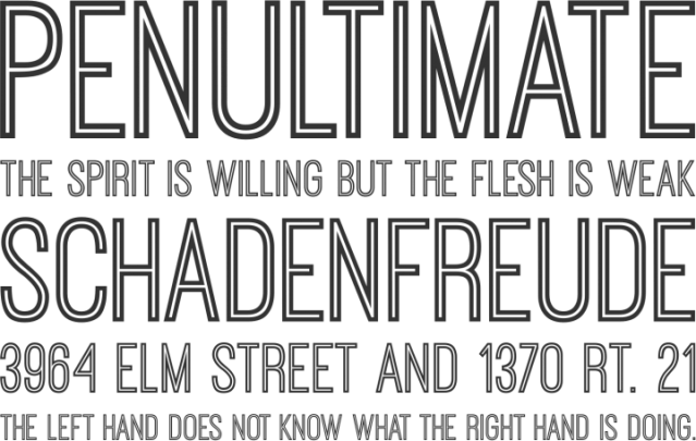 tipografías free inline