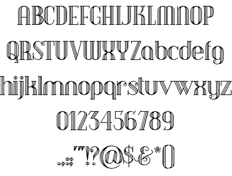 tipografías free inline