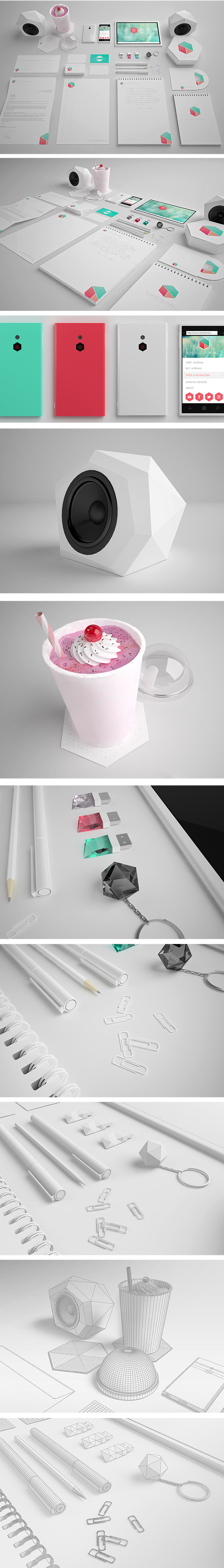 mockup para identidad corporativa