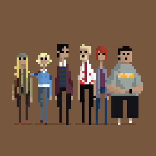 pixel art animados de peliculas