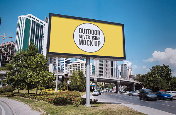 Mockup publicidad en exteriores