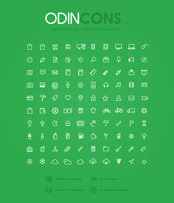 Iconos outlined gratis
