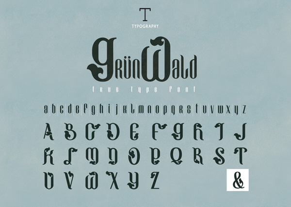 Grünwald - Tipografía decorativa GRATUITA