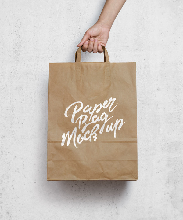 Mockup de bolsa de papel