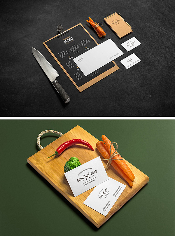 Mockup para restaurantes