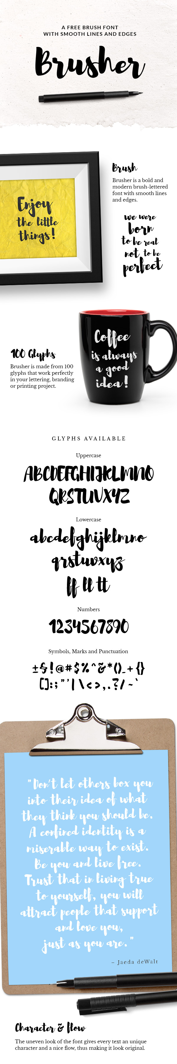 Brusher-Free-Font